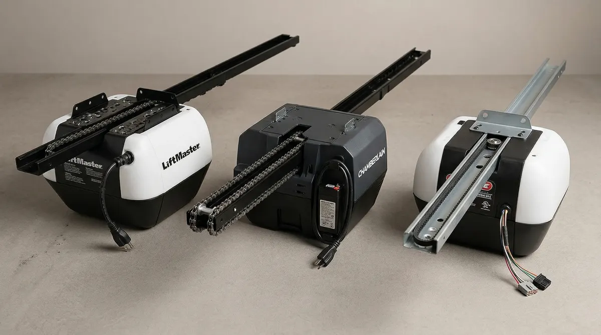 Comparison of LiftMaster Chamberlain and Genie garage door openers